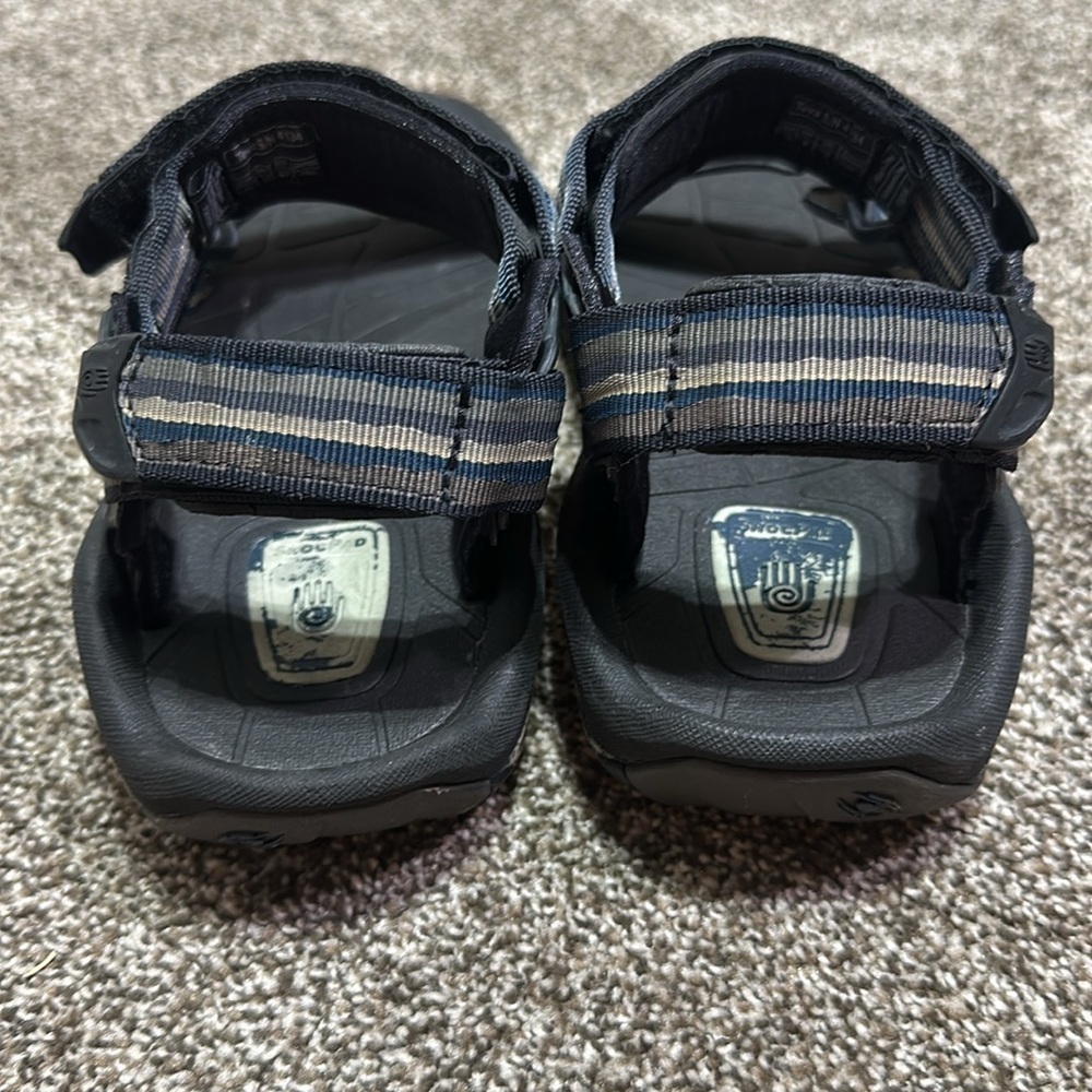 Teva hurricane hiking Velcro sandals 4134 spider rubber men’s 10 ShocPad black - Picture 3 of 8